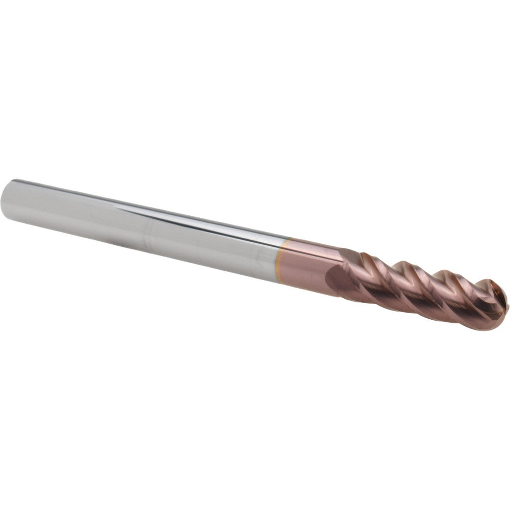 Accupro 60339165 Ball End Mill 0.3125" Dia, 1" LOC, 4 Flute, Solid Carbide