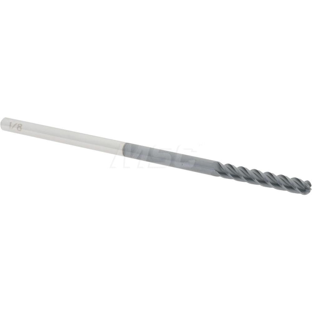 Accupro 60339314 Ball End Mill 0.125" Dia, 0.75" LOC, 4 Flute, Solid Carbide