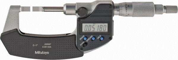 Mitutoyo 422-330-32 Blade Micrometer Electronic, 1" Max (25mm)
