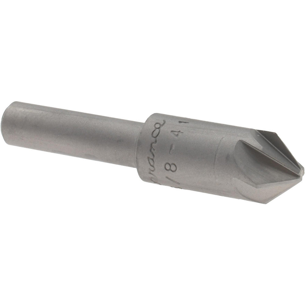 Severance Tool Ind. 02394 Countersink 3/8" Head Dia, 82.00 deg Included Angle, 6 Flute, High-Speed Steel, Right Hand Cut