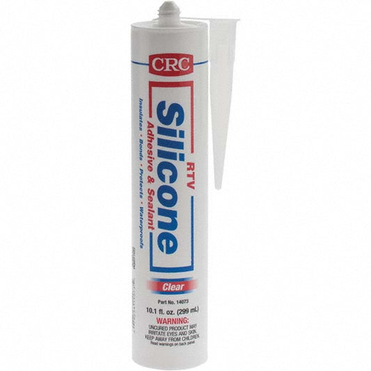 CRC 1004801 Sealant 12 oz Cartridge, Clear, RTV Silicone