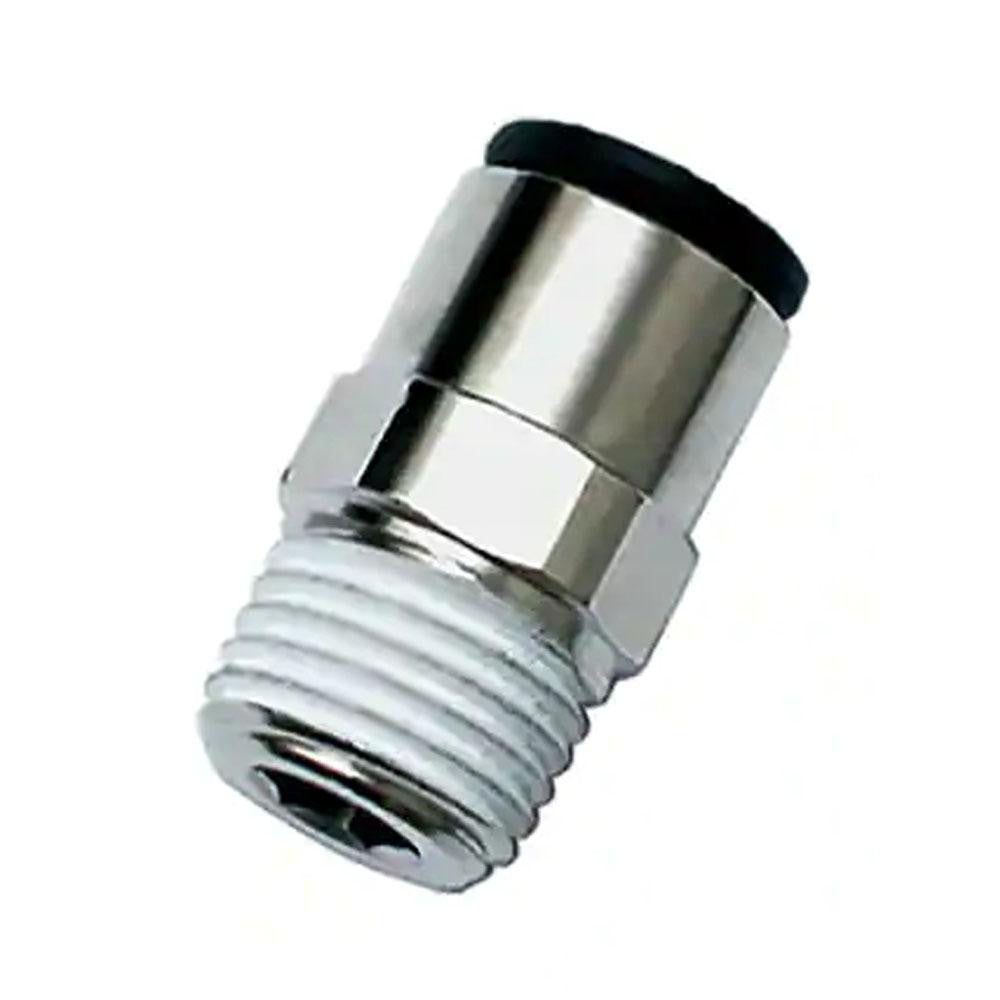 Legris 3175 08 21 Push-To-Connect Tube to Male & Tube to Male BSPT Tube Fitting Male Connector, 1/2" Thread, 5/16" OD