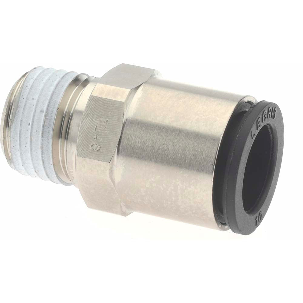 Legris 3175 10 14 Push-To-Connect Tube to Male & Tube to Male NPT Tube Fitting Male Connector, 1/4" Thread