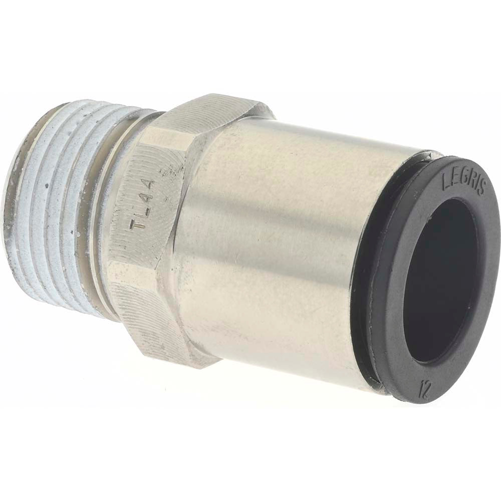 Legris 3175 12 18 Push-To-Connect Tube to Male & Tube to Male NPT Tube Fitting Male Connector, 3/8" Thread