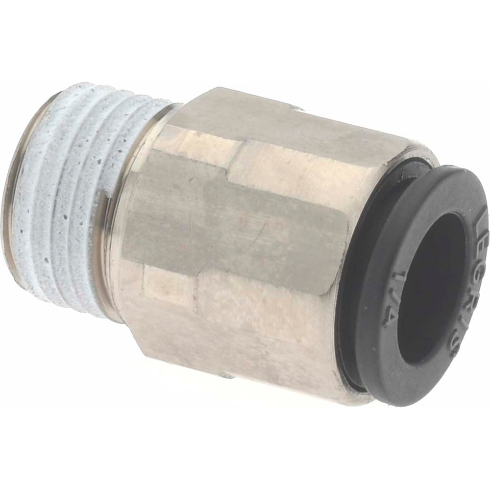 Legris 3175 56 10 Push-To-Connect Tube to Male & Tube to Male BSPT Tube Fitting Male Connector, 1/8" Thread, 1/4" OD