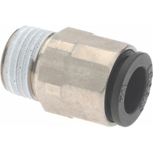 Legris 3175 56 10 Push-To-Connect Tube to Male & Tube to Male BSPT Tube Fitting Male Connector, 1/8" Thread, 1/4" OD
