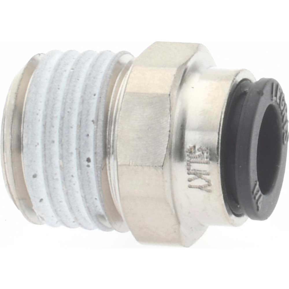 Legris 3175 56 13 Push-To-Connect Tube to Male & Tube to Male BSPT Tube Fitting Male Connector, 1/4" Thread, 1/4" OD