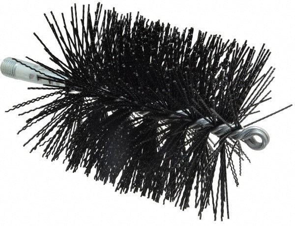 Schaefer Brush 43764 Single Stem/Spiral Tube Brush 4" Dia, 7-1/4" OAL, Nylon Bristles