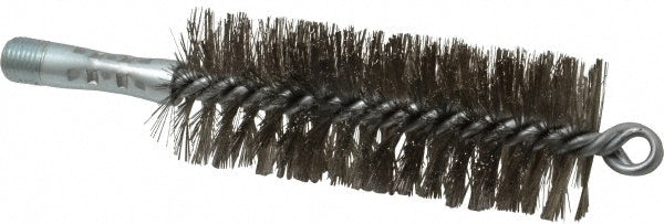 Schaefer Brush 43842 Double Stem/Spiral Tube Brush 1-3/4" Dia, 7-1/4" OAL, Stainless Steel Bristles
