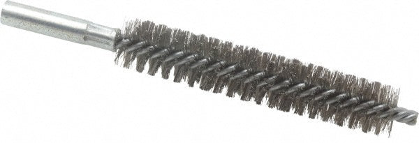 Schaefer Brush 43825 Double Stem/Spiral Tube Brush 13/16" Dia, 6" OAL, Stainless Steel Bristles