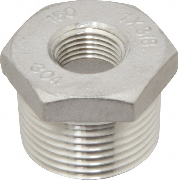 Merit Brass K414-1606 Pipe Bushing 1 x 3/8", 304 Stainless Steel