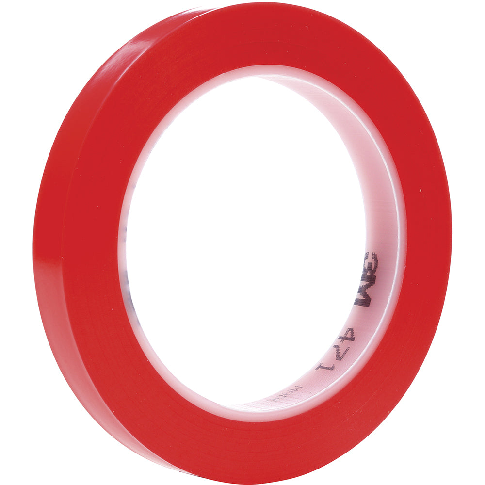 3M 7000047451 Masking Tape 36 yd Long, 5.2 mil Thick, Red