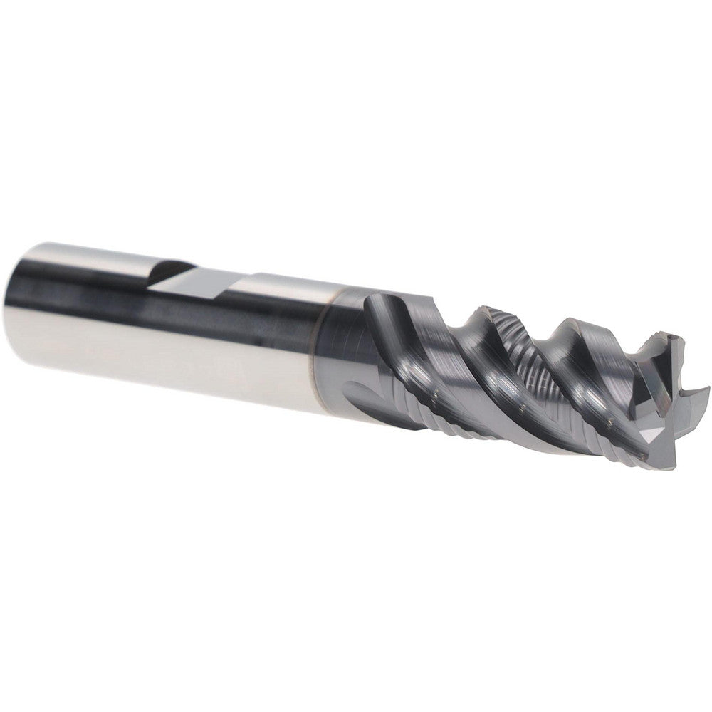 Iscar 5622230 Roughing & Finishing End Mill 1/2" Dia, 4 Flute, Corner Chamfer End, Solid Carbide