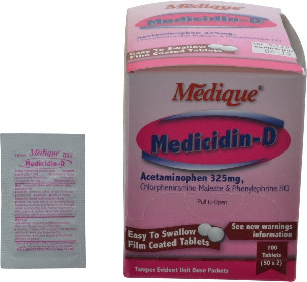 Medique 12033 Cold & Allergy Relief Tablet (2) 50 Envelopes