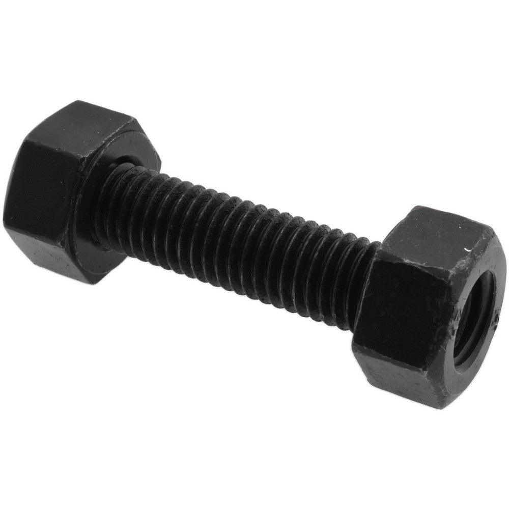 Value Collection K74000053 1/2-13, 2-1/2" Long, Uncoated, Steel, Fully Threaded Stud with Nut