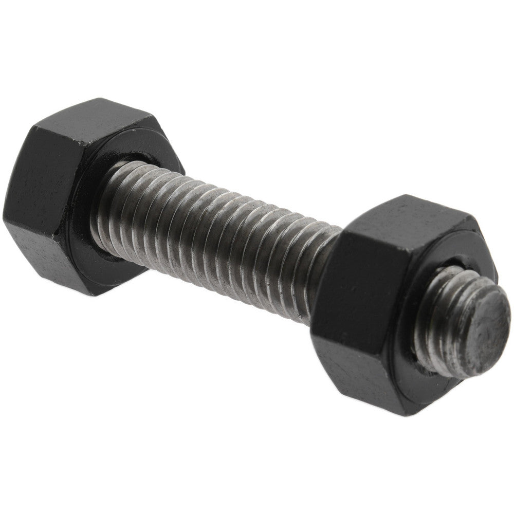 Value Collection K74000055 1/2-13, 2-3/4" Long, Uncoated, Steel, Fully Threaded Stud with Nut