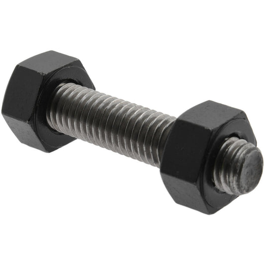 Value Collection K74000055 1/2-13, 2-3/4" Long, Uncoated, Steel, Fully Threaded Stud with Nut