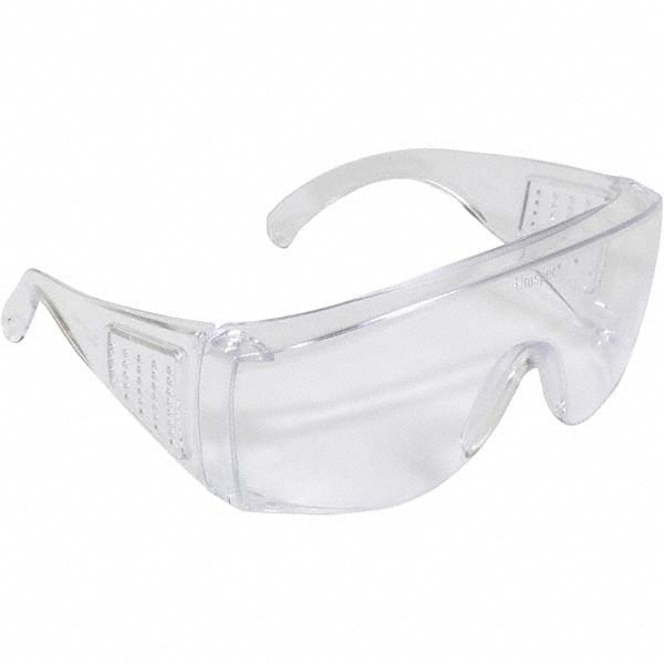 KleenGuard 25646 Safety Glass Uncoated, Polycarbonate, Clear Lenses, Full-Framed, UV Protection