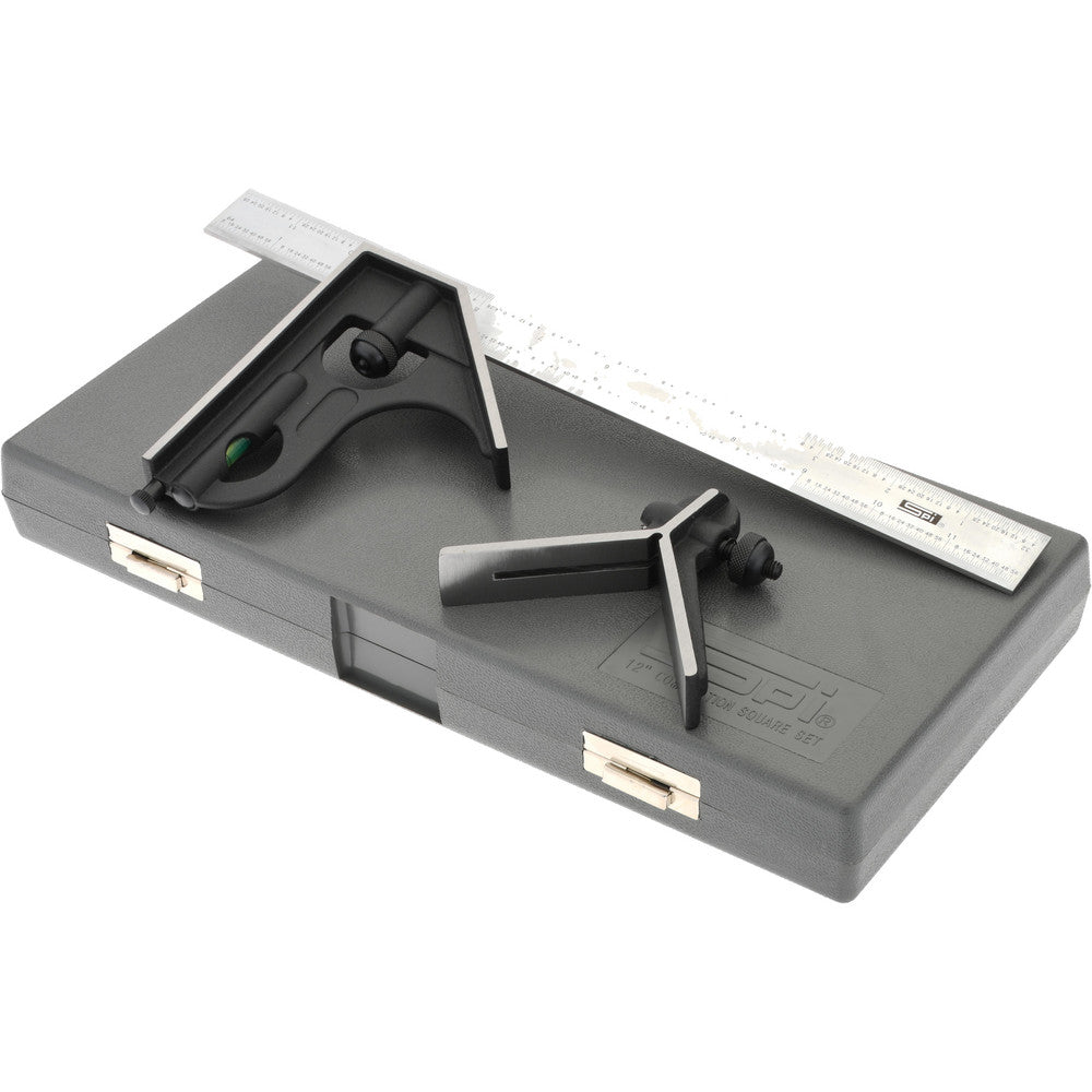 SPI 13-265-4 3 Piece, 12" Combination Square Set