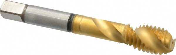 Guhring 9039340127000 Spiral Flute Tap 1/2-13, UNC, 2 Flute, Modified Bottoming, 2B Class of Fit, Cobalt, TiN Finish