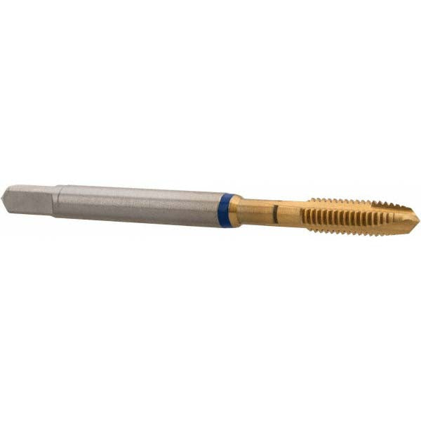 Guhring 9039060040000 Spiral Point Tap M4 x 0.7, Metric Coarse, 3 Flutes, Plug, 6H, Powdered Metal, TiN Finish