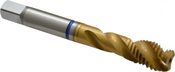 Guhring 9039090120000 Spiral Flute Tap M12 x 1.75, Metric Coarse, 3 Flute, Modified Bottoming, 6H Class of Fit, Powdered Metal, TiN Finish