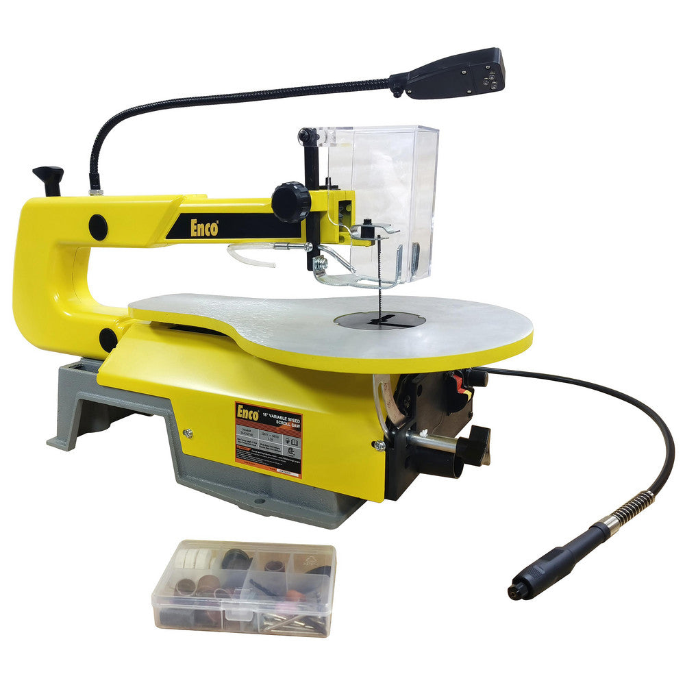Enco SSA16LVR 16" Variable Speed Scroll Saw with Flexible Shaft