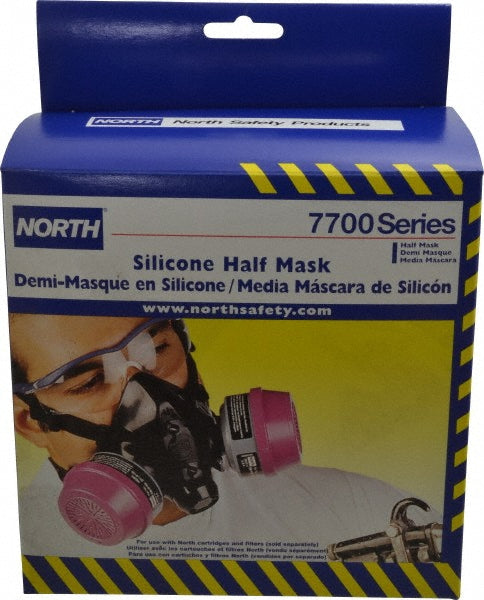 North 770030S Half Facepiece Respirator Silicone, Threaded, Small
