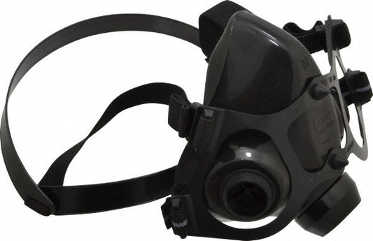 North 770030M Half Facepiece Respirator Silicone, Threaded, Medium