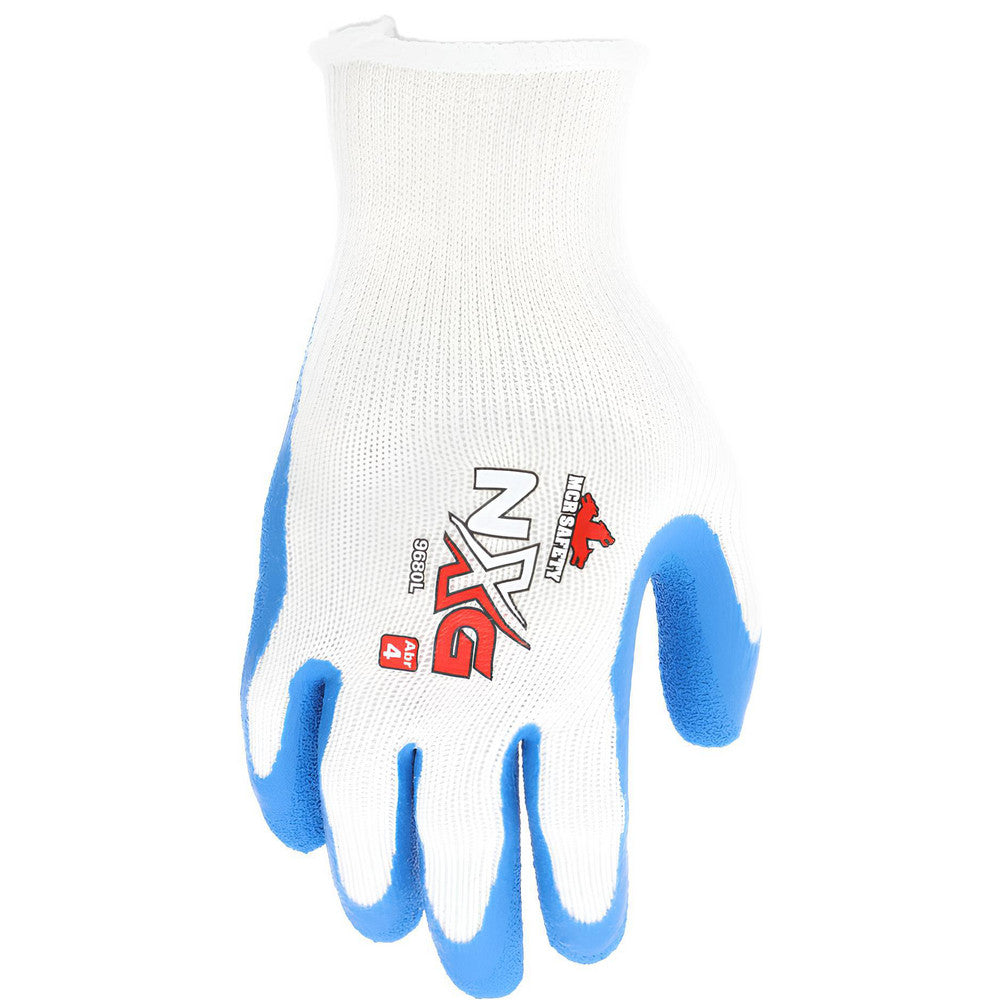 MCR Safety 9680L Work Gloves Flex Tuff® 9680, Size Large, Latex-Coated Cotton & Polyester, General Purpose