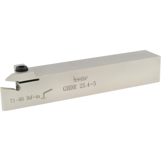 Iscar 2800739 Indexable Grooving Toolholder GHDR 25.4-5, External, Right Hand