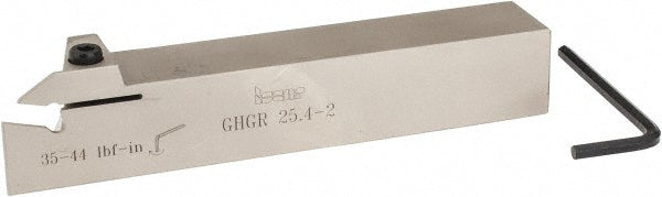 Iscar 2800606 Indexable Grooving Toolholder GHGR 25.4-2, External, Right Hand, 1.34" Max Workpiece Dia