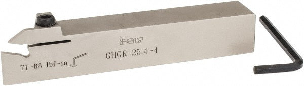 Iscar 2800268 Indexable Grooving Toolholder GHGR 25.4-4, External, Right Hand, 1.58" Max Workpiece Dia