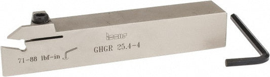 Iscar 2800268 Indexable Grooving Toolholder GHGR 25.4-4, External, Right Hand, 1.58" Max Workpiece Dia