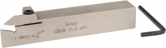 Iscar 2800653 Indexable Grooving Toolholder GHGR 25.4-425, External, Right Hand, 2" Max Workpiece Dia