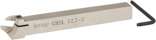 Iscar 2800551 Indexable Grooving Toolholder GHSL 12.7-2, External, Left Hand, 1" Max Workpiece Dia