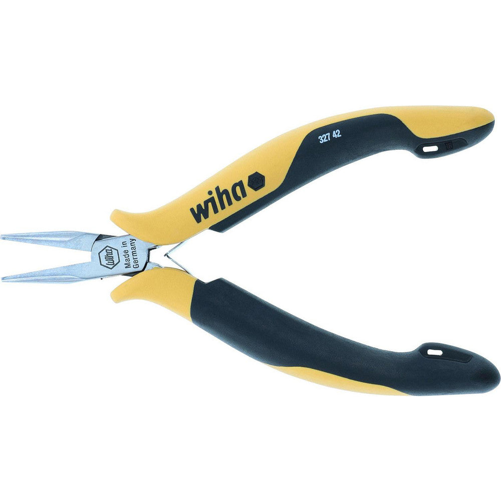 Wiha 32742 Cutting Pliers Insulated Yes  Jaw Length (Decimal Inch) 0.9600  Capacity (mm) 1.40  Overall Length (Inch) 4-3/4  Jaw Width (Decimal Inch) 0.36  Head Style Long Nose