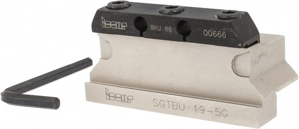 Iscar 2300753 Tool Block Style SGTBU, 1.02" Blade Height, 3.4" OAL, 1.7"& OAH, Indexable Cutoff Blade Tool Block