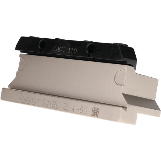 Iscar 2300765 Tool Block Style SGTBU, 1.26" Blade Height, 4.33" OAL, 1.95"& OAH, Indexable Cutoff Blade Tool Block
