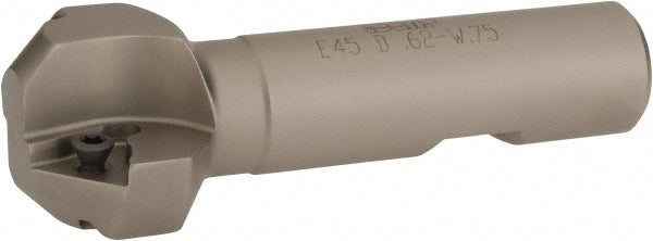 Iscar 3110004 45&deg Lead Angle, 5/8" to 1.41" Cut Dia, 3/4" Shank Dia, Indexable & Chamfer End Mill