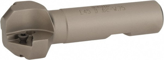 Iscar 3110004 45&deg Lead Angle, 5/8" to 1.41" Cut Dia, 3/4" Shank Dia, Indexable & Chamfer End Mill