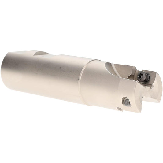 Iscar 3101876 Indexable Square-Shoulder End Mill HM90E90AD-D1.0-2-W1.00, 1" Cut Dia, 0.56" Max Depth of Cut, 1" Dia Weldon Flat Shank