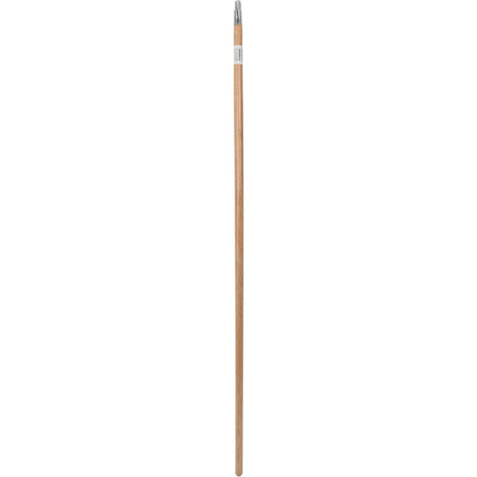 Pro-Source 60886918 Broom & Squeegee Handles Connection Type Threaded  Handle Length (Inch) 60  Handle Diameter (Inch) 1-1/8  Telescoping No  Handle Material Wood  Color Silver