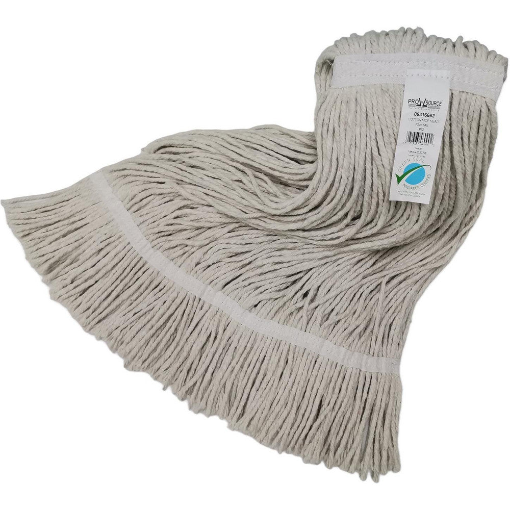 Pro-Source 60888856 Wet Mop Cut Clamp Jaw, X-Large, White Mop, Cotton