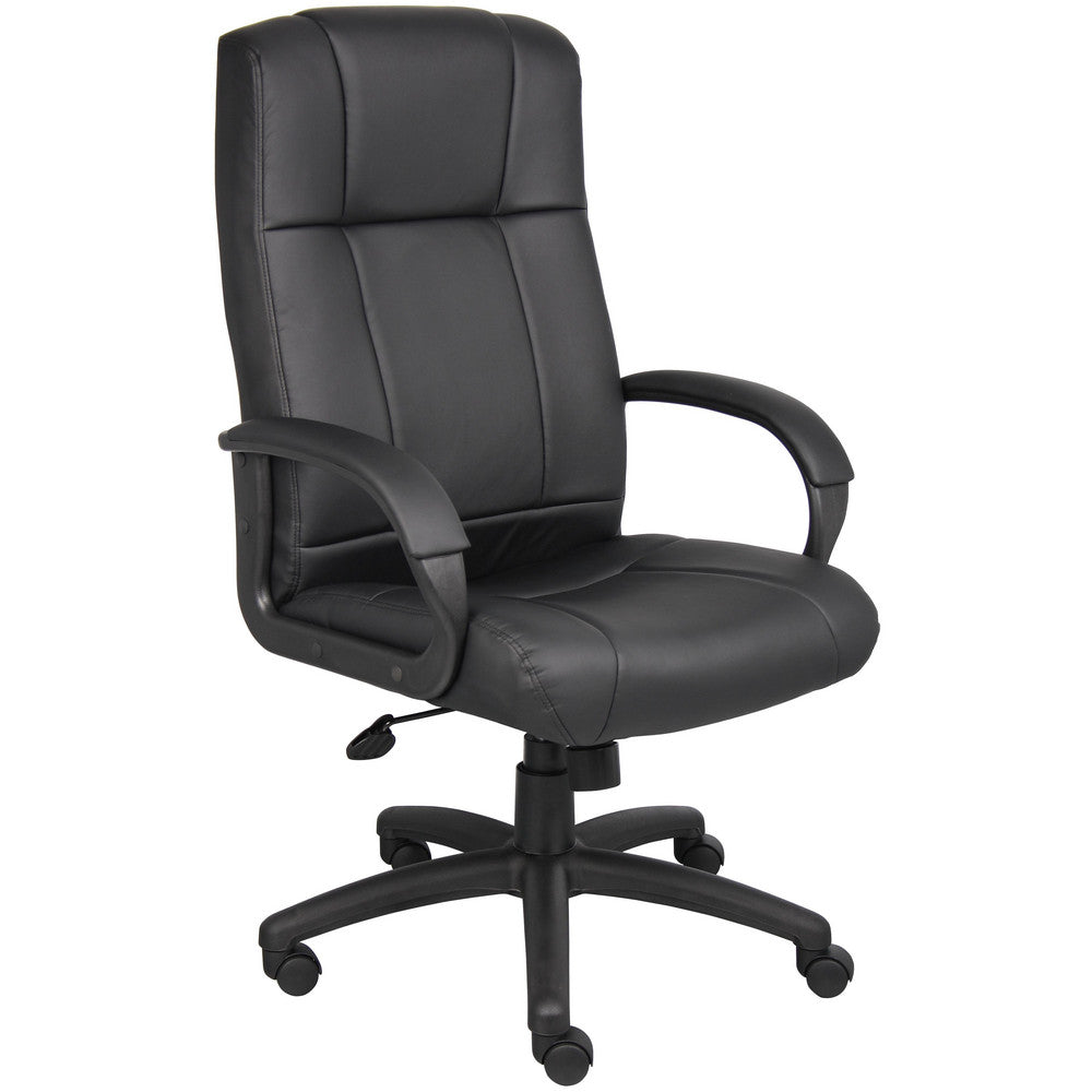 Boss Office Products B7901 Task Chair  Vinyl,  Adjustable Height,  Black
