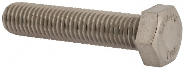Value Collection 203062 Hex Head Cap Screw 5/8-11, 3" Length Under Head, Grade 316 Stainless Steel, Bright/Uncoated Finish