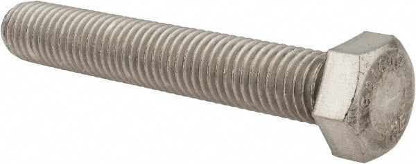 Value Collection 3893 Hex Head Cap Screw 5/8-11, 4" Length Under Head, Grade 316 Stainless Steel, Bright/Uncoated Finish