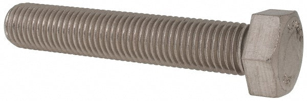 Value Collection R56000268 Hex Head Cap Screw 7/8-9, 5" Length Under Head, Grade 316 Stainless Steel, Bright/Uncoated Finish