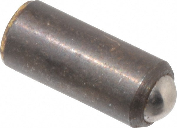 Gibraltar 10614 Steel Press Fit Ball Plunger 0.125" Dia, 0.284" Long