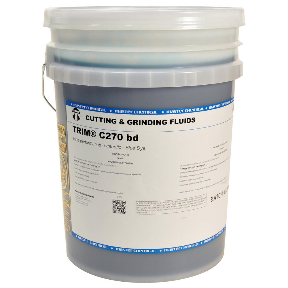 Master Fluid Solutions C270BD-5G TRIM® C270 bd, High-Performance Synthetic, Blue Dye, 5 gal Pail